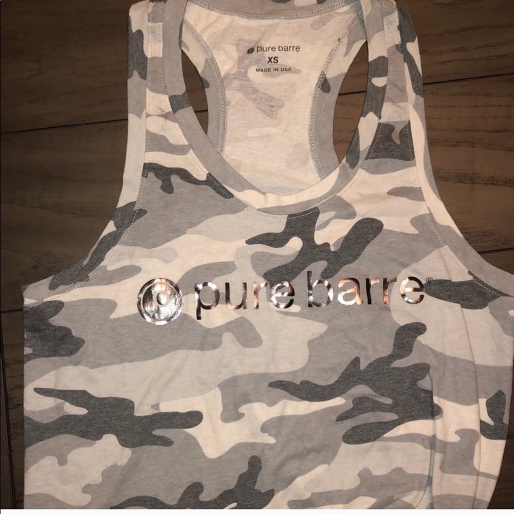 Pure Barre camo tank